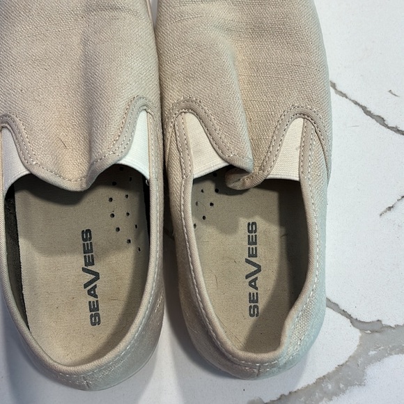 SeaVees Baja Slip On W’s Linen Canvas - Picture 2 of 5